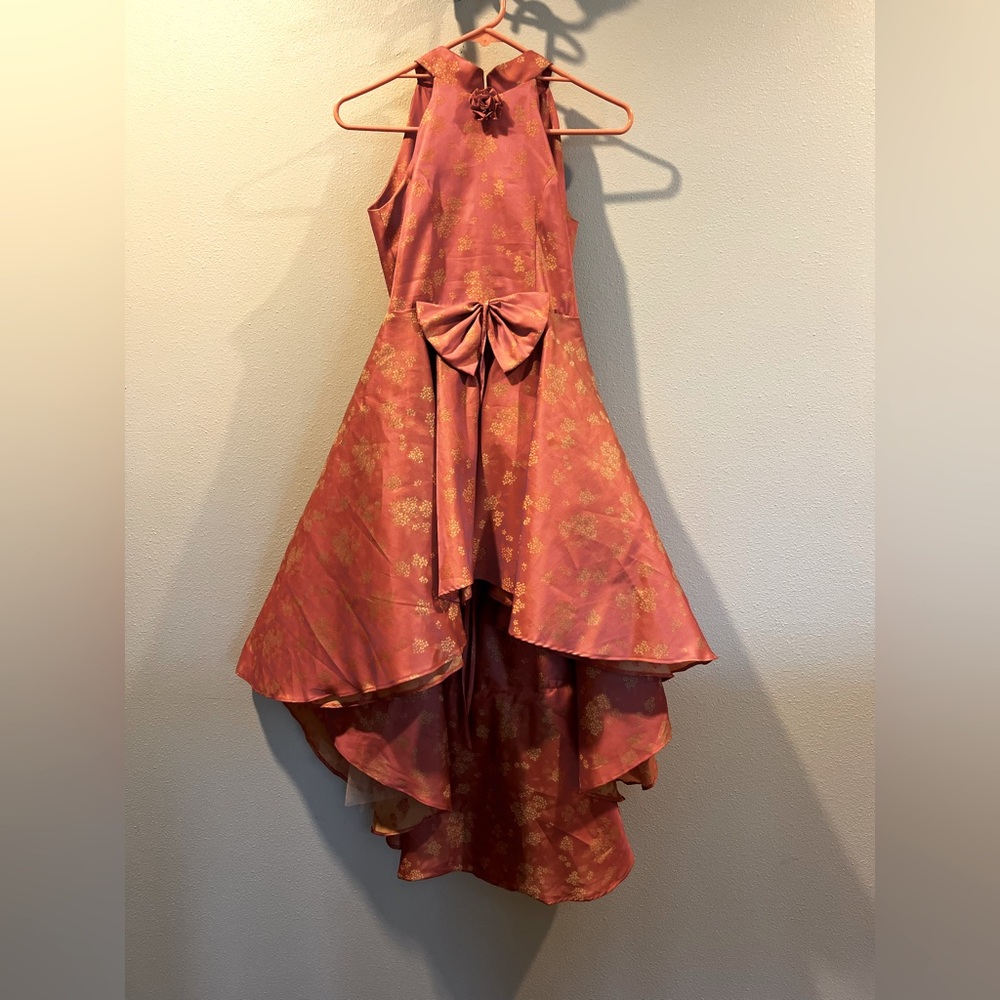 Vintage Bridgerton style dress, bought in Paris, was never worn, high low skirt